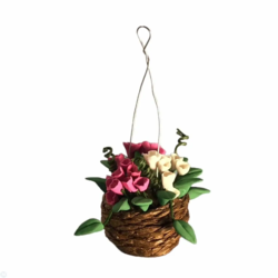 Blomster i kurv