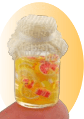 Glas med frugt