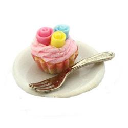 Cupcake på tallerken