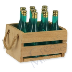 Kasse med flasker