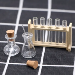 Reagensglas i holder
