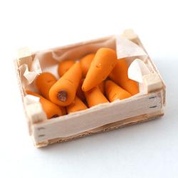 Gulerødder i trækasse