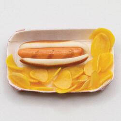 Hotdog med chips