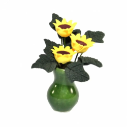 Vase med solsikker