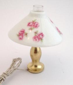 Bordlampe - Porcelænsskærm