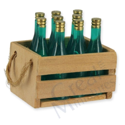 Kasse med flasker