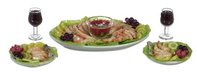 Rejer og rødvin - 5 dele