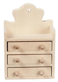 Ubehandlet skuffemøbel