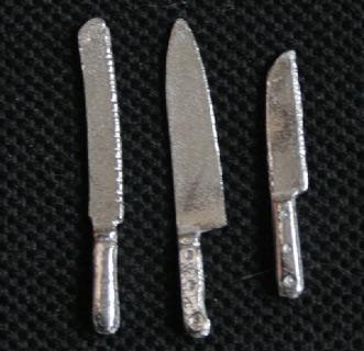 Køkkenknive - 3 stk