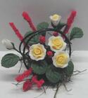 Blomster i kurv